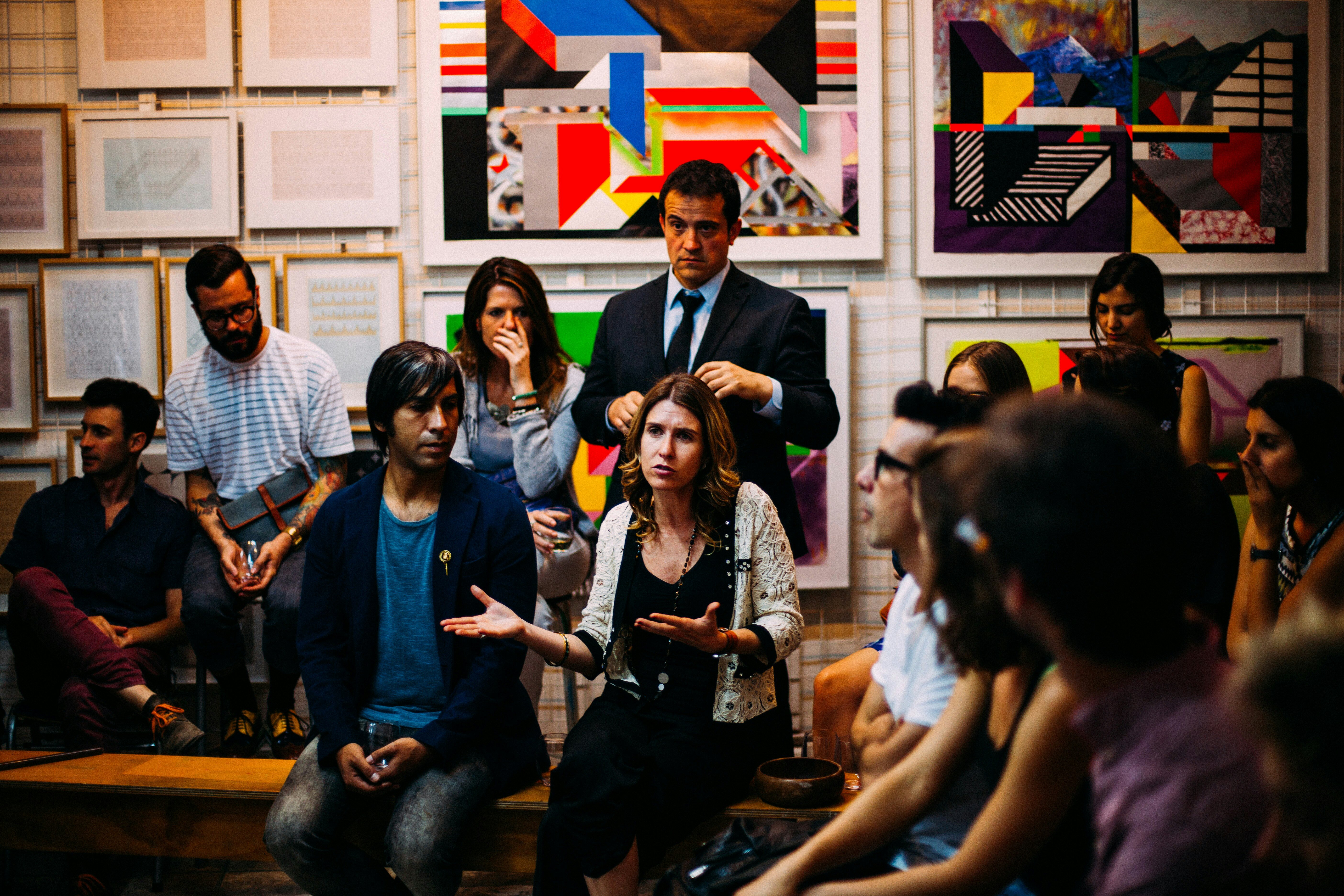 A group of attendees 